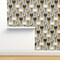 Whimsical Cats Ice Cream Cute Kittens Cone Kids Blue Sweet Food Animals Custom Pre-pasted Wallpaper by Spoonflower Pre-Pasted Wallpaper 2FT Wide
